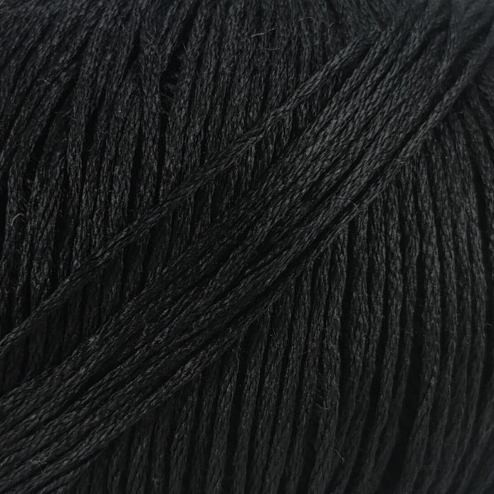 08189 Пряжа Lana Gatto Silky, 50г - 214м, чорний, 100% шовк