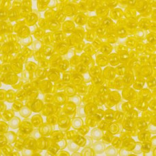 08386 10/0 чеський бісер Preciosa, 5 г, жовтий, кристальний перламутровий