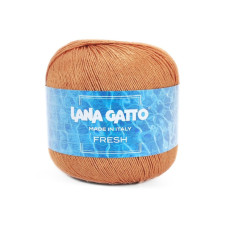 08713 Пряжа Lana Gatto Fresh, 50г - 163м, охра, 100% льон