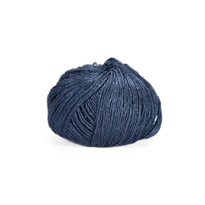 08726 Пряжа Lana Gatto Silky, 50г - 214м, темно-синій, 100% шовк