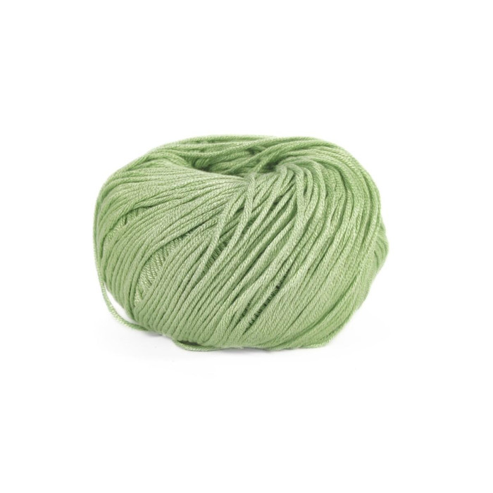 09652 Пряжа Lana Gatto Sugar, 50г - 125м, світло-зелений, 100% віскоза