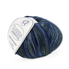 1 Пряжа Campolmi Filati Svezia Fantasie, 100г - 250м, мультіколор, 50% вовна, 25% акрил