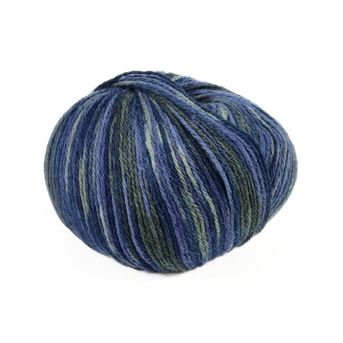 1 Пряжа Campolmi Filati Svezia Fantasie, 100г - 250м, мультіколор, 50% вовна, 25% акрил