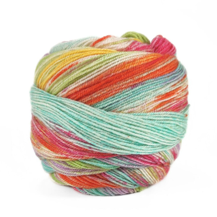 1 Пряжа Laines du Nord Carnival Sock, 100г - 420м, мультіколор, 75% вовна, 25% нейлон