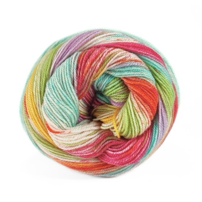 1 Пряжа Laines du Nord Carnival Sock, 100г - 420м, мультіколор, 75% вовна, 25% нейлон