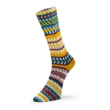 1 Пряжа Laines du Nord Christmas Socks, 100г - 420м, різнокольоровий, 75% вовна, 25% нейлон