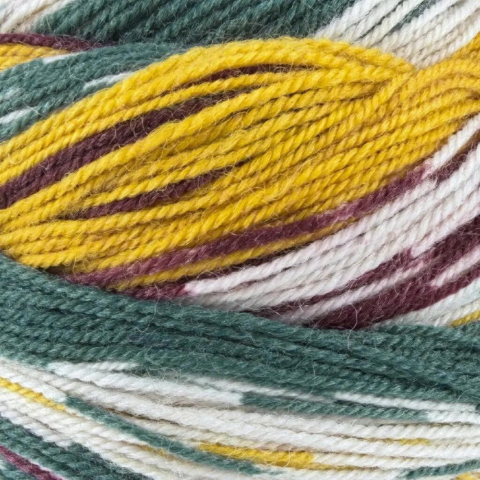 1 Пряжа Laines du Nord Christmas Socks, 100г - 420м, різнокольоровий, 75% вовна, 25% нейлон