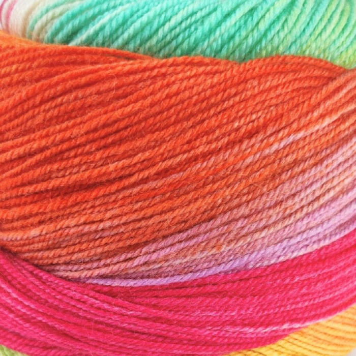 1 Пряжа Laines du Nord Harmonious Sock, 100г - 420м, різнокольоровий, 75% вовна, 25% нейлон