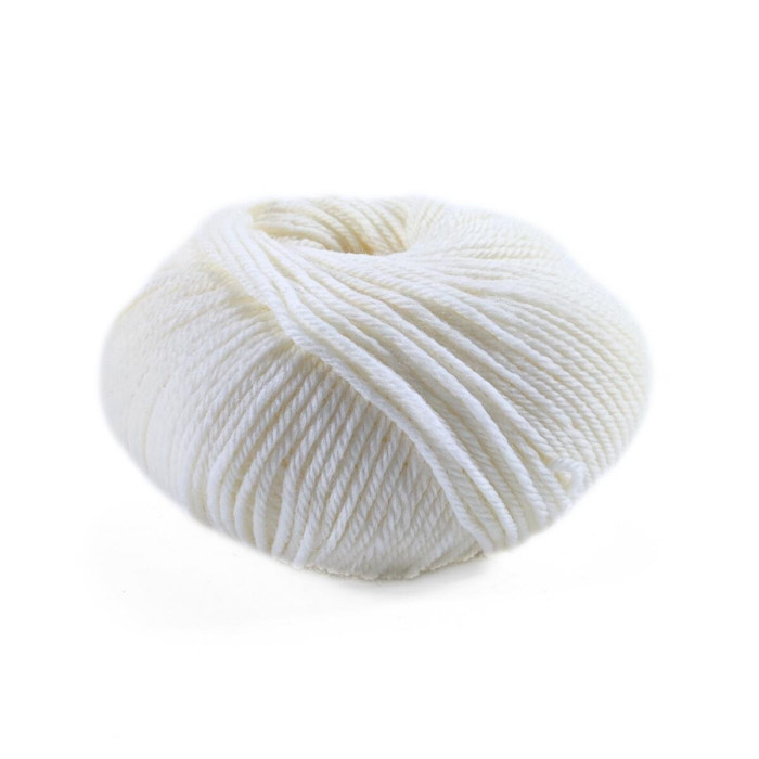 1 Пряжа Laines du Nord Holiday, 50г - 125м, білий, 70% вовна, 30% акрил