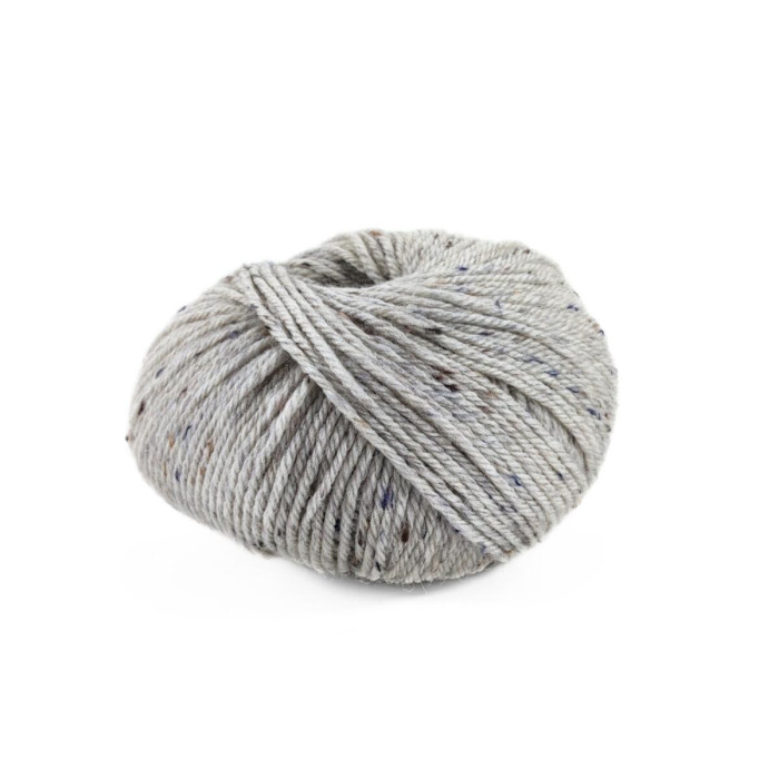 1 Пряжа Laines du Nord Holiday Tweed, 50г - 125м, світло-сірий, 50% вовна, 39% акрил, 11% віскоза
