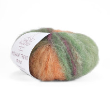1 Пряжа Laines du Nord Mohair Trend Print, 50г - 115м, різнокольоровий, 63% мохер, 26% вовна, 11% нейлон