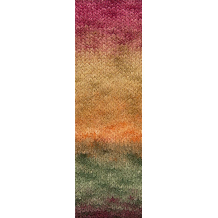 1 Пряжа Laines du Nord Mohair Trend Print, 50г - 115м, різнокольоровий, 63% мохер, 26% вовна, 11% нейлон