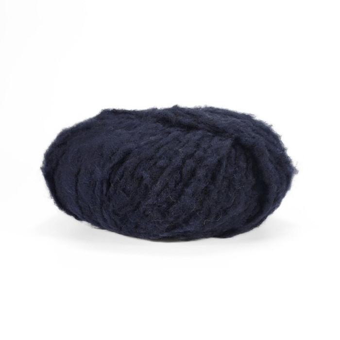 1 Пряжа Laines du Nord Piuma Cashmere, 25г - 75м, темно-синій, 75% вовна, 16% кашемір, 9% нейлон