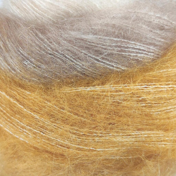 1 Пряжа Laines du Nord Poema Mohair, 150г - 600м, різнокольоровий 70% кід мохер, 30% шовк