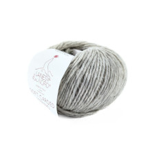 1 Пряжа Laines du Nord Soft Carded Merino, 25г - 90м, світло-сірий, 100% вовна