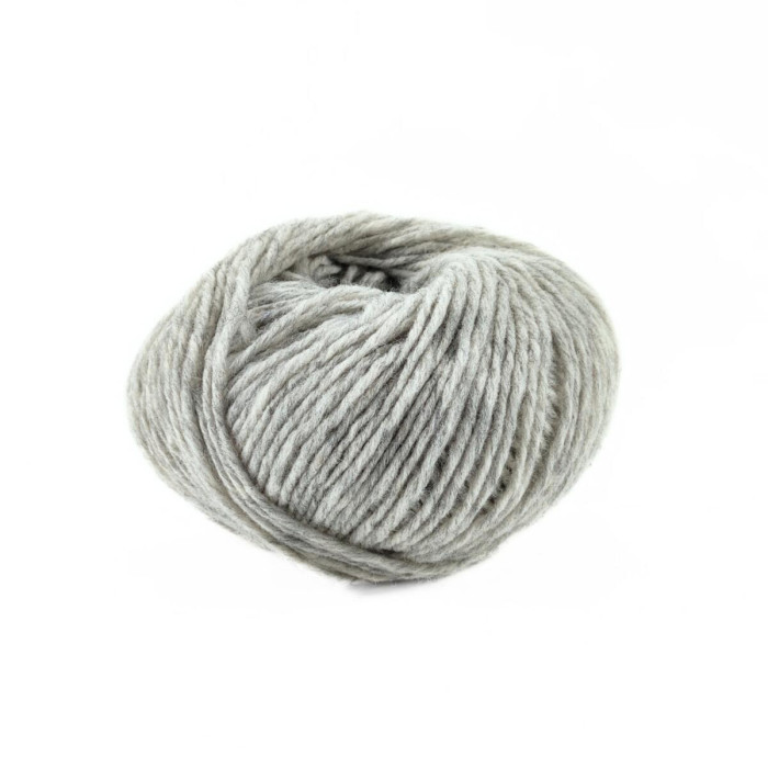 1 Пряжа Laines du Nord Soft Carded Merino, 25г - 90м, світло-сірий, 100% вовна