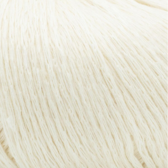 1 Пряжа Laines du Nord Soft Lino, 50г - 135м, молочний, 80% льон, 20% бавовна