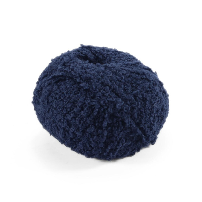 1 Пряжа Laines du Nord Teddy B, 50г - 120м, синій, 75% альпака, 10% вовна, 15% поліамід