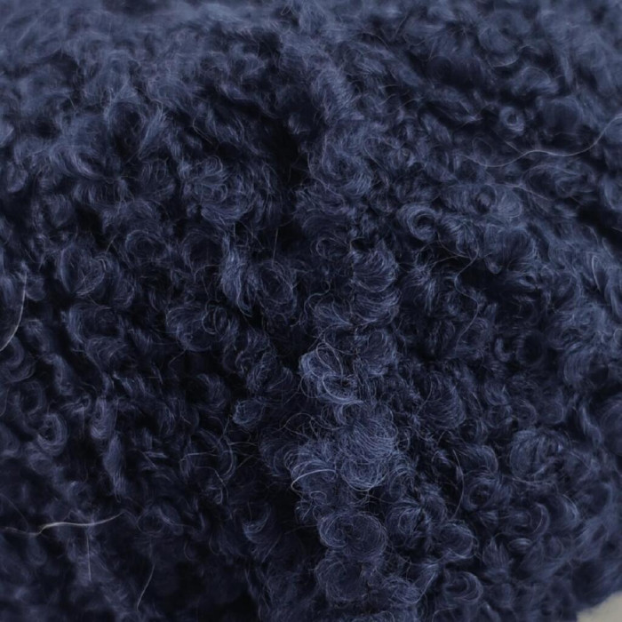 1 Пряжа Laines du Nord Teddy B, 50г - 120м, синій, 75% альпака, 10% вовна, 15% поліамід