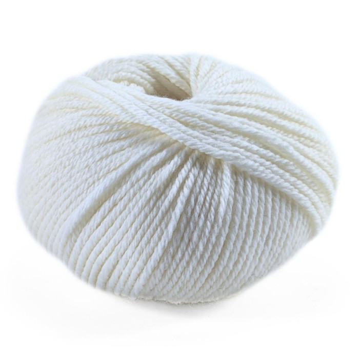 1 Пряжа Laines du Nord Twist, 100г - 125м, білий, 70% вовна, 30% акрил