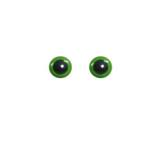 10 EYES (оченята) зелені Circulo - Оченята 10 мм пластик, 2 шт