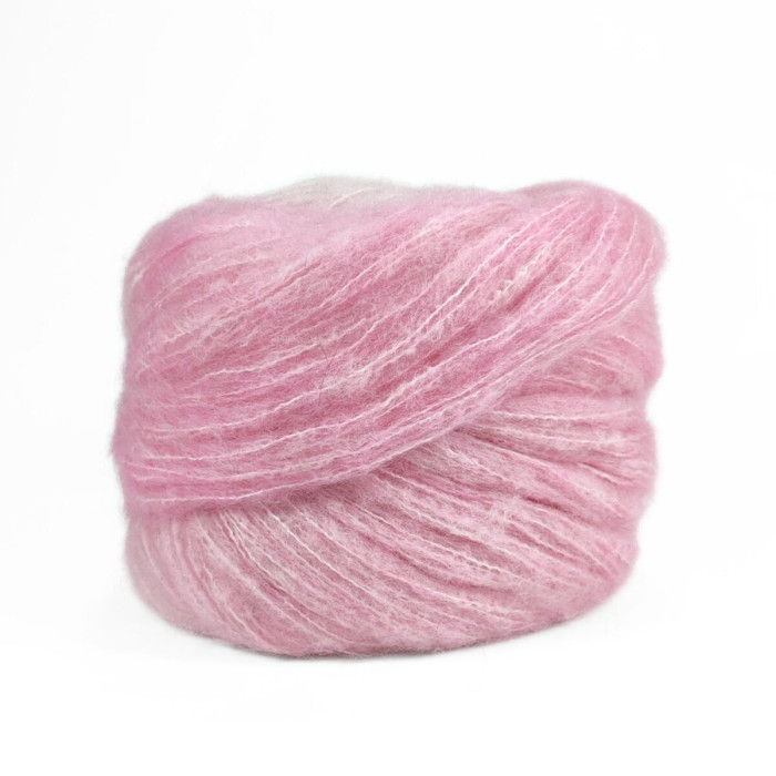 10 Пряжа Laines du Nord Cashsilk Cotton Degrade, 50г - 290м, ніжно-рожевий, 55% вовна, 22% шовк, 10% кашемір, 13% бавовна