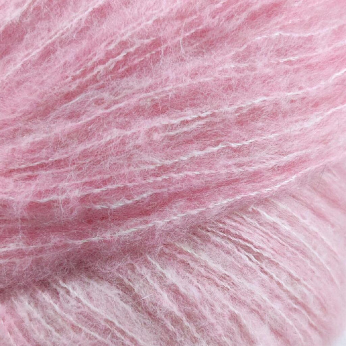 10 Пряжа Laines du Nord Cashsilk Cotton Degrade, 50г - 290м, ніжно-рожевий, 55% вовна, 22% шовк, 10% кашемір, 13% бавовна