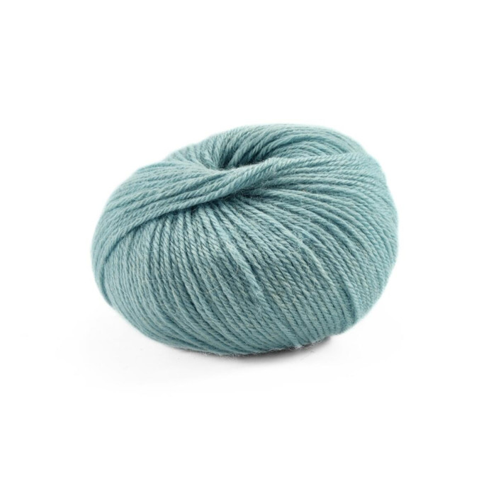 10 Пряжа Laines du Nord Ciliegia, 50г - 150м, небесний, 100% альпака бебі