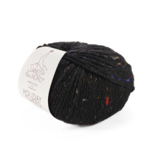 10 Пряжа Laines du Nord Holiday Tweed, 50г - 125м, чорний, 50% вовна, 39% акрил, 11% віскоза