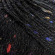 10 Пряжа Laines du Nord Holiday Tweed, 50г - 125м, чорний, 50% вовна, 39% акрил, 11% віскоза