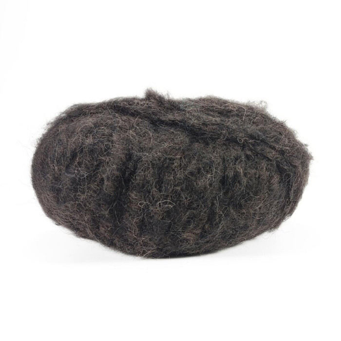 10 Пряжа Laines du Nord Piuma Alpaca,50г - 100м, темно-коричневий, 55% альпака, 40% вовна, 5% нейлон