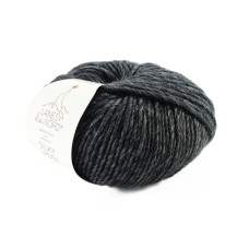 10 Пряжа Laines du Nord Silky Wool, 50г - 100м, антрацит, 80% вовна, 20% шовк