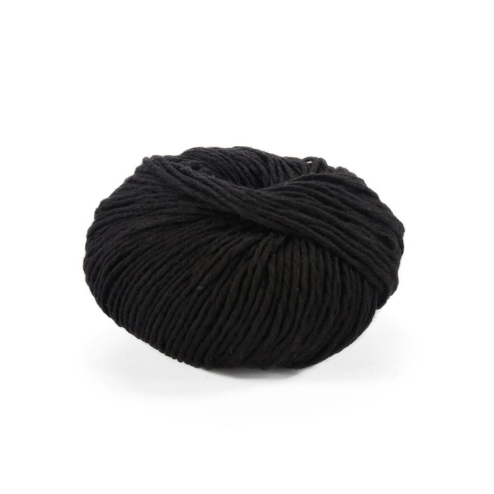 10 Пряжа Laines du Nord Soft Carded Merino, 25г - 90м, чорний, 100% вовна