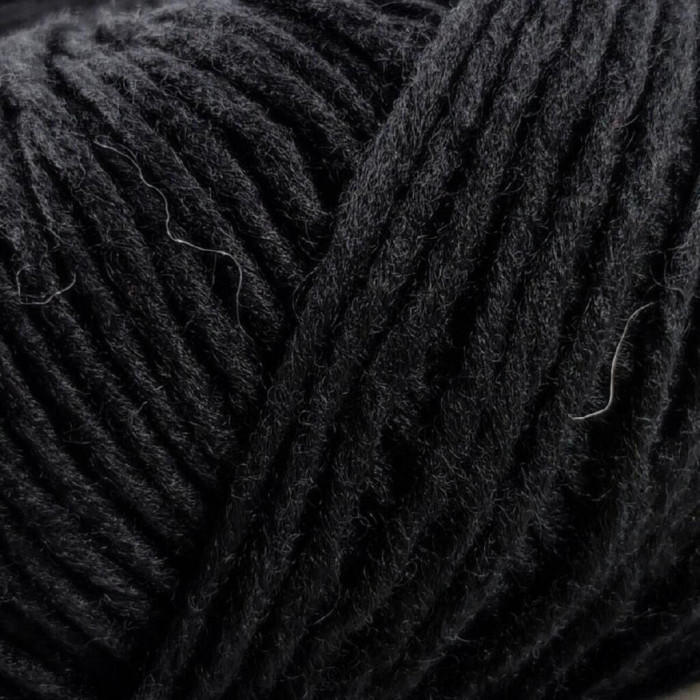 10 Пряжа Laines du Nord Soft Carded Merino, 25г - 90м, чорний, 100% вовна