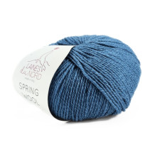 10 Пряжа Laines du Nord Spring Wool, 50г - 140м, літній джинс, 50% вовна, 50% бавовна