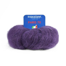 10 Пряжа Tropical Lane Paris 70, 40г - 120м, фіолетовий, 70% кід мохер, 30% акрил