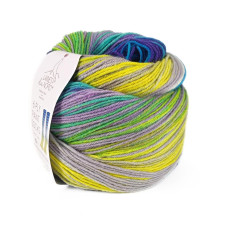10 Пряжа шкарпеткова Laines du Nord Paint Sock 6 PLY,150г - 400м, різнокольоровий, 75% вовна, 25% нейлон