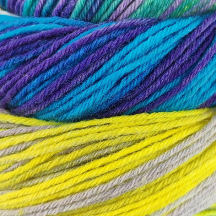 10 Пряжа шкарпеткова Laines du Nord Paint Sock 6 PLY,150г - 400м, різнокольоровий, 75% вовна, 25% нейлон