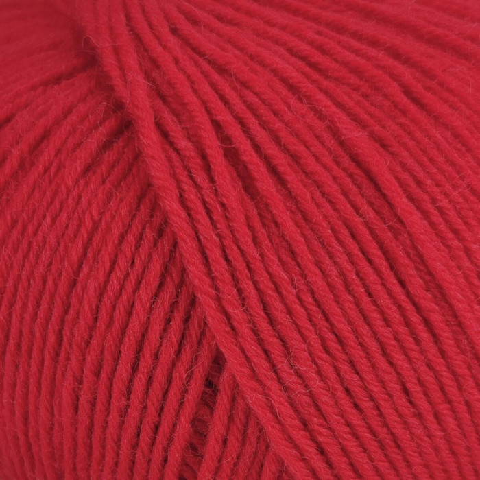 10 Шкарпеткова Пряжа Laines du Nord Unisock 6 PLY, 100г - 400м, червоний, 75% вовна, 25% нейлон