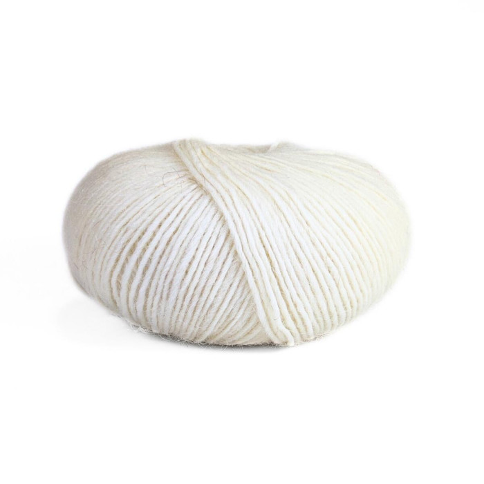 100 Пряжа Laines du Nord Andina, 50г - 175м, молочний, 50% альпака, 50% вовна