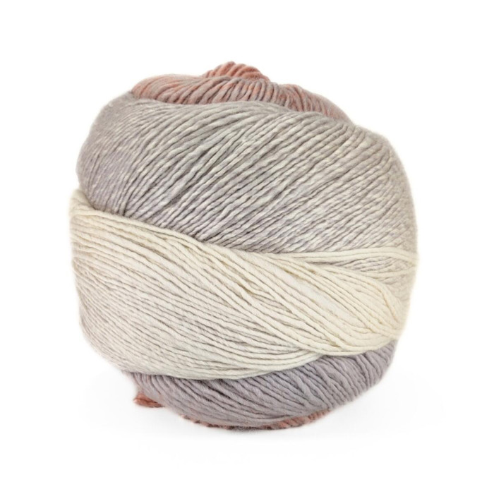 100 Пряжа Laines du Nord Poema Cashmere, 100г - 400м, різнокольоровий, 80% меринос 16 мікрон, 20% кашемір