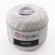 1000 Пряжа Violet 50гр - 282м (Білий) YarnArt