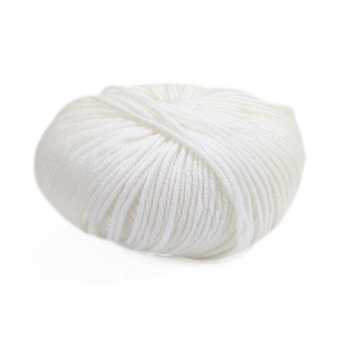 10001 Пряжа Lana Gatto Super Soft, 50г - 125м, білий, 100% меринос екстрафайн