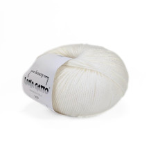 10001 Пряжа Lana Gatto Vip, 50г - 200м, білий, 80% вовна меринос екстрафайн, 20% кашемір