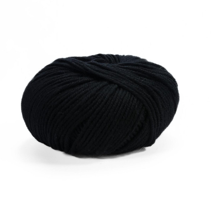 10008 Пряжа Lana Gatto Super Soft, 50г - 125м, чорний, 100% меринос екстрафайн