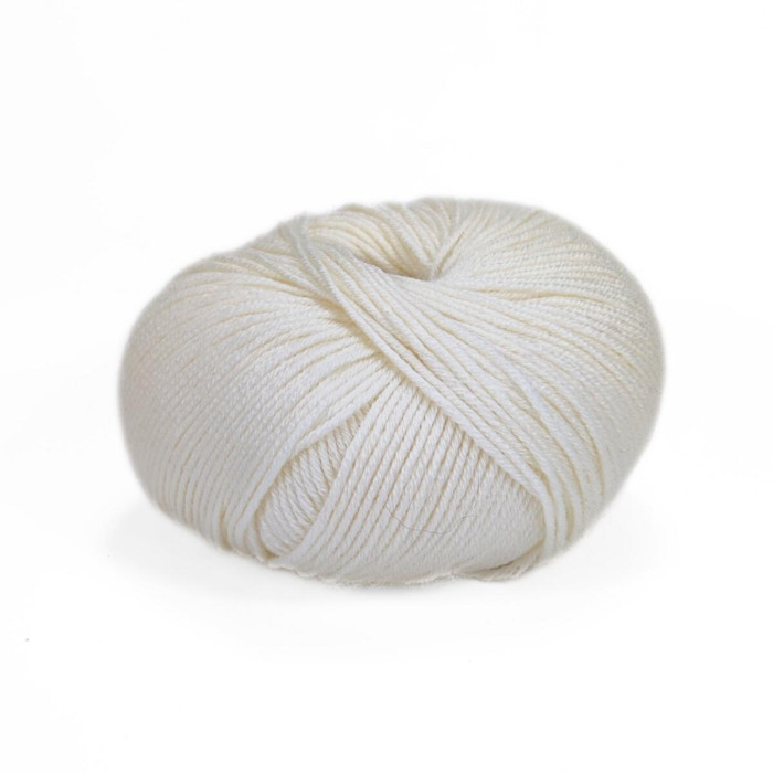 10009 Пряжа Lana Gatto Feeling, 50г - 140м, молочний, 70% вовна, 20% шовк, 10% кашемір