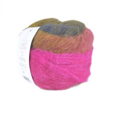 101 Пряжа Laines du Nord Poema Alpaca, 100г - 400м, різнокольоровий, 40% альпака, 40% шерсть, 20% нейлон