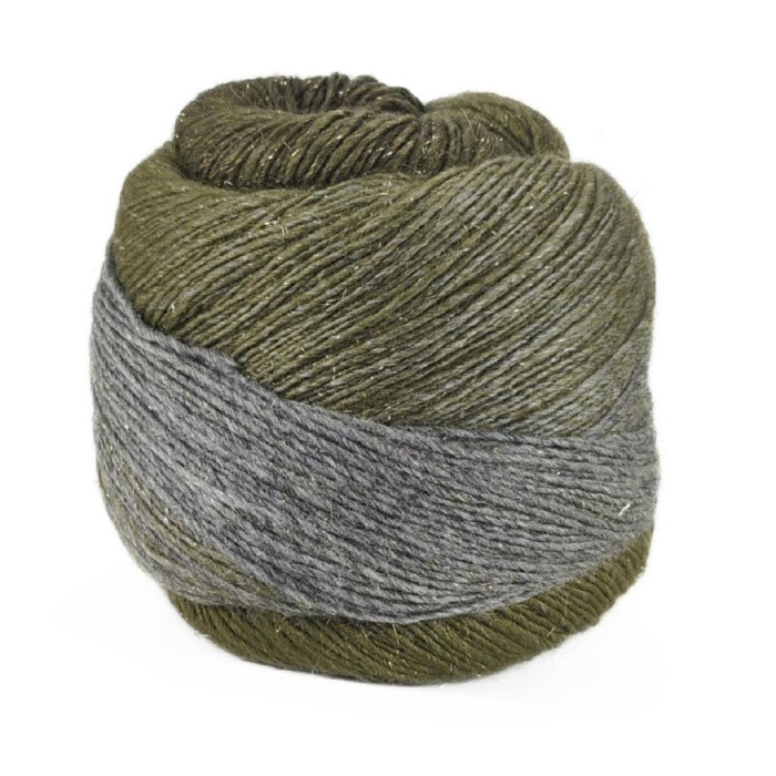 101 Пряжа Laines du Nord Poema Glitter, 150г - 600м, різнокольоровий95% вовна, 5% поліестер металізований