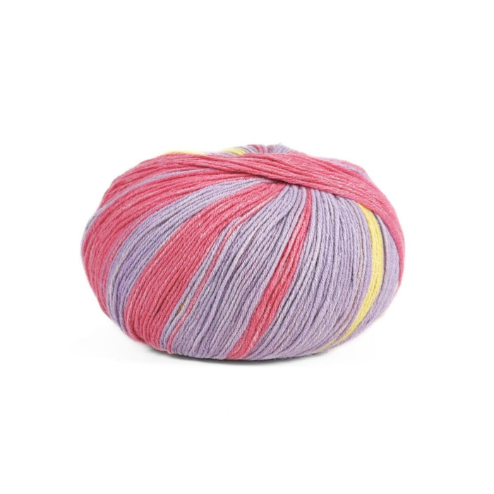 101 Пряжа шкарпеткова Laines du Nord Summer Sock, 80г - 340м, різнокольоровий, 88% бавовна, 12% нейлон