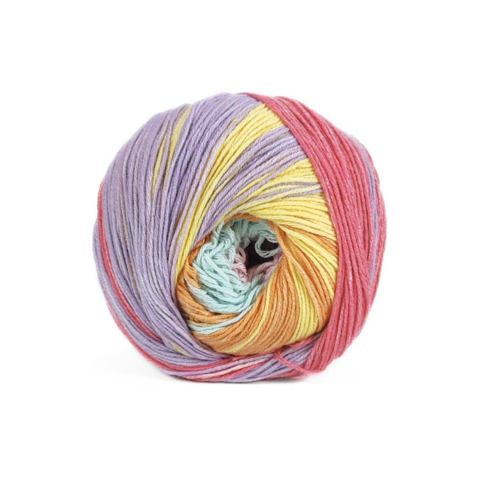 101 Пряжа шкарпеткова Laines du Nord Summer Sock, 80г - 340м, різнокольоровий, 88% бавовна, 12% нейлон